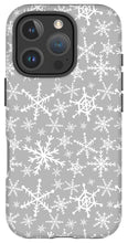 Load image into Gallery viewer, Gray Snowflakes - Phone Case
