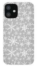 Load image into Gallery viewer, Gray Snowflakes - Phone Case