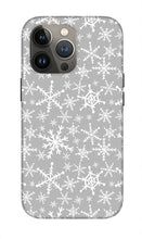 Load image into Gallery viewer, Gray Snowflakes - Phone Case