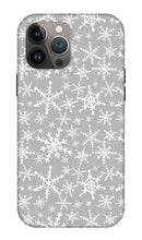 Load image into Gallery viewer, Gray Snowflakes - Phone Case