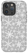 Load image into Gallery viewer, Gray Snowflakes - Phone Case