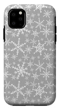 Load image into Gallery viewer, Gray Snowflakes - Phone Case