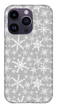Load image into Gallery viewer, Gray Snowflakes - Phone Case