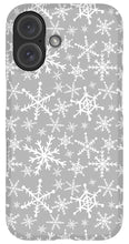 Load image into Gallery viewer, Gray Snowflakes - Phone Case