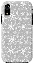 Load image into Gallery viewer, Gray Snowflakes - Phone Case