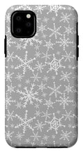 Load image into Gallery viewer, Gray Snowflakes - Phone Case