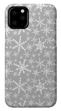 Load image into Gallery viewer, Gray Snowflakes - Phone Case
