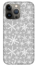 Load image into Gallery viewer, Gray Snowflakes - Phone Case