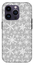 Load image into Gallery viewer, Gray Snowflakes - Phone Case