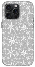 Load image into Gallery viewer, Gray Snowflakes - Phone Case
