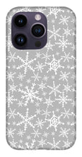Load image into Gallery viewer, Gray Snowflakes - Phone Case