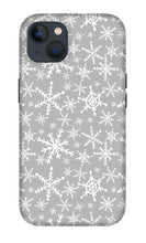 Load image into Gallery viewer, Gray Snowflakes - Phone Case