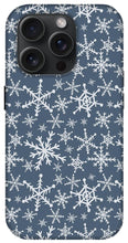 Load image into Gallery viewer, Blue Snowflakes - Phone Case