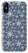 Load image into Gallery viewer, Blue Snowflakes - Phone Case