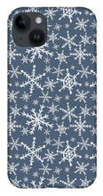 Load image into Gallery viewer, Blue Snowflakes - Phone Case