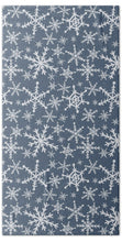 Load image into Gallery viewer, Blue Snowflakes - Beach Towel