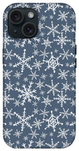 Load image into Gallery viewer, Blue Snowflakes - Phone Case