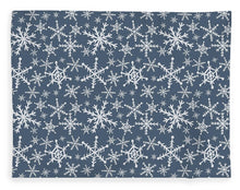 Load image into Gallery viewer, Blue Snowflakes - Blanket