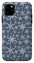 Load image into Gallery viewer, Blue Snowflakes - Phone Case