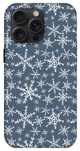 Load image into Gallery viewer, Blue Snowflakes - Phone Case
