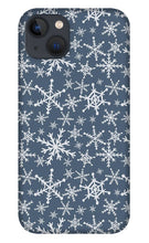 Load image into Gallery viewer, Blue Snowflakes - Phone Case