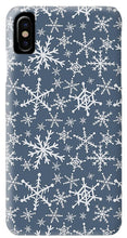 Load image into Gallery viewer, Blue Snowflakes - Phone Case