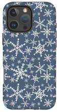 Load image into Gallery viewer, Blue Snowflakes - Phone Case