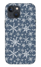 Load image into Gallery viewer, Blue Snowflakes - Phone Case