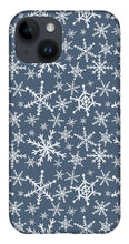 Load image into Gallery viewer, Blue Snowflakes - Phone Case