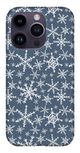 Load image into Gallery viewer, Blue Snowflakes - Phone Case