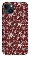 Load image into Gallery viewer, Red Snowflakes - Phone Case