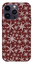 Load image into Gallery viewer, Red Snowflakes - Phone Case