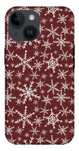 Load image into Gallery viewer, Red Snowflakes - Phone Case