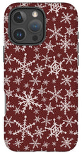Load image into Gallery viewer, Red Snowflakes - Phone Case