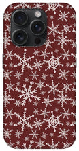 Load image into Gallery viewer, Red Snowflakes - Phone Case