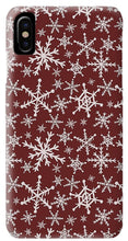 Load image into Gallery viewer, Red Snowflakes - Phone Case