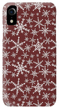 Load image into Gallery viewer, Red Snowflakes - Phone Case