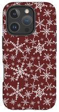 Load image into Gallery viewer, Red Snowflakes - Phone Case