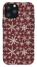 Load image into Gallery viewer, Red Snowflakes - Phone Case