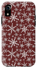 Load image into Gallery viewer, Red Snowflakes - Phone Case