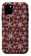Load image into Gallery viewer, Red Snowflakes - Phone Case