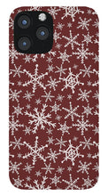 Load image into Gallery viewer, Red Snowflakes - Phone Case