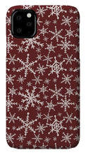 Load image into Gallery viewer, Red Snowflakes - Phone Case