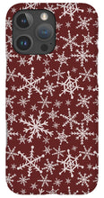 Load image into Gallery viewer, Red Snowflakes - Phone Case