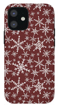 Load image into Gallery viewer, Red Snowflakes - Phone Case
