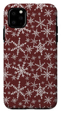 Load image into Gallery viewer, Red Snowflakes - Phone Case