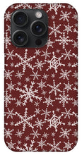 Load image into Gallery viewer, Red Snowflakes - Phone Case