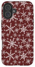 Load image into Gallery viewer, Red Snowflakes - Phone Case