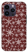 Load image into Gallery viewer, Red Snowflakes - Phone Case