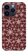 Load image into Gallery viewer, Red Snowflakes - Phone Case